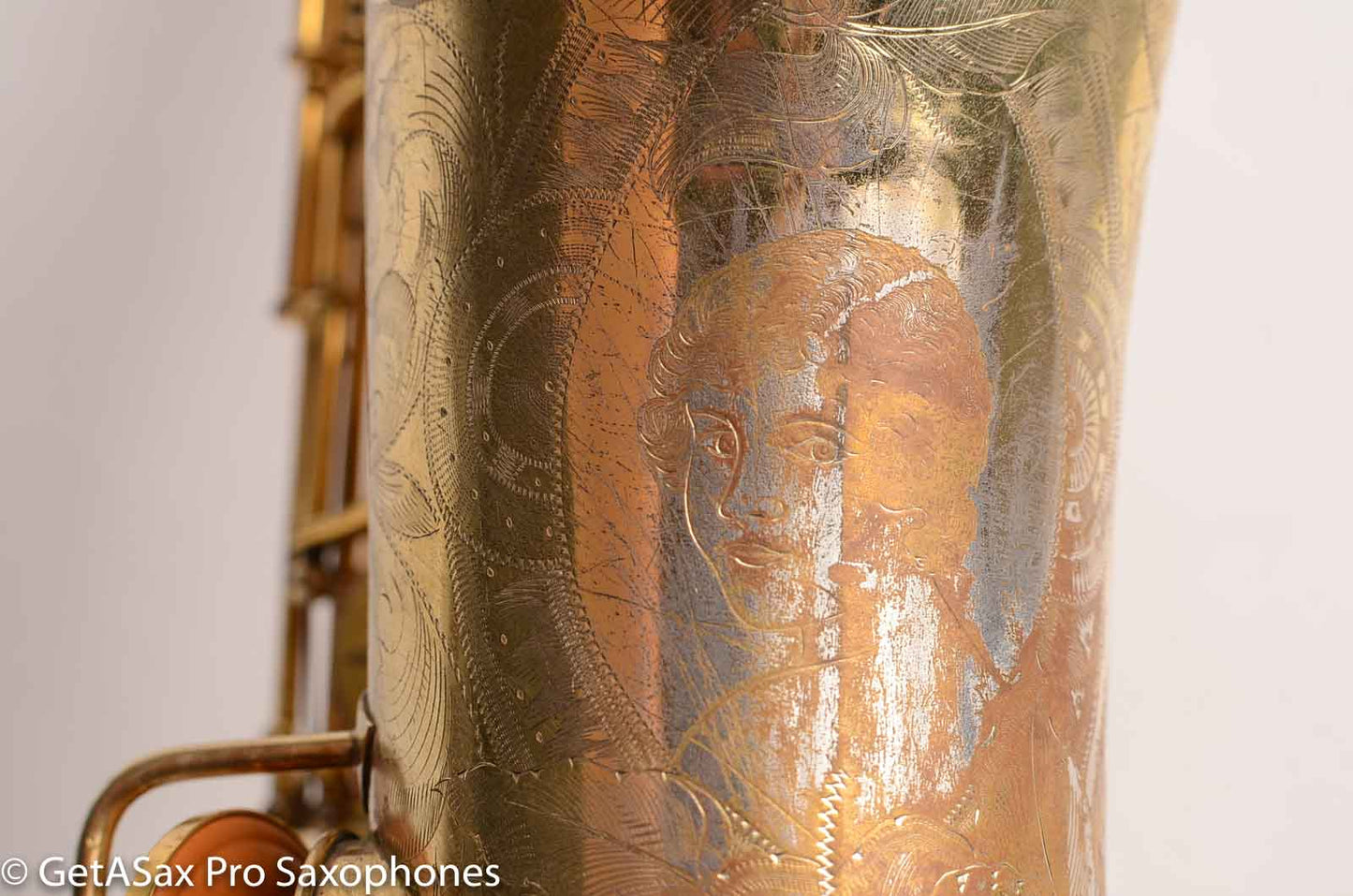 Conn Burnished Gold Plate Portrait Engraved Tenor High End Overhaul!