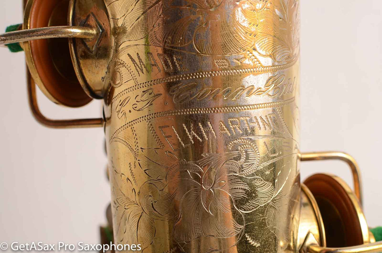 Conn Burnished Gold Plate Portrait Engraved Tenor High End Overhaul!