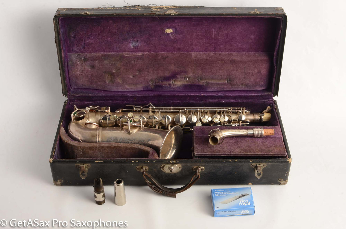 Conn New Wonder II Transitional Alto Saxophone Original Silver Old Pads 237954