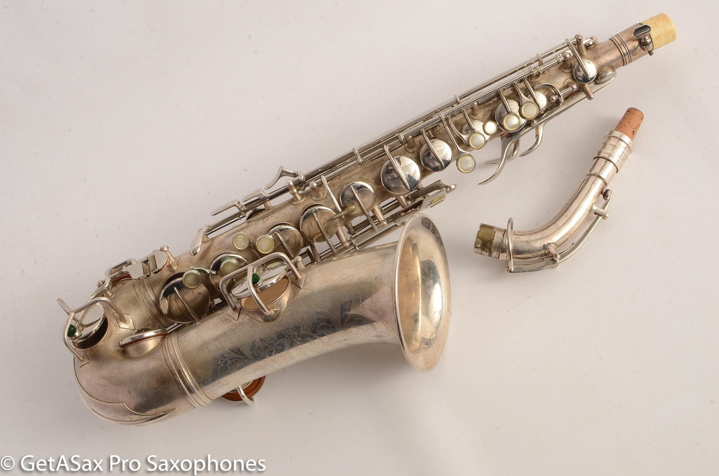 Conn New Wonder II Transitional Alto Saxophone Original Silver Old Pads 237954