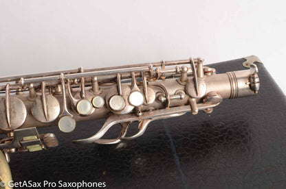 Conn 'Transitional' Art Deco-engraved Alto Original Silver, Overhauled!