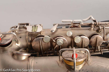 Conn 'Transitional' Art Deco-engraved Alto Original Silver, Overhauled!