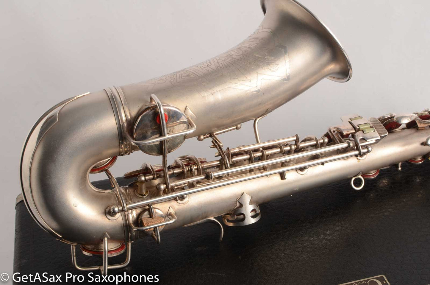 Conn 'Transitional' Art Deco-engraved Alto Original Silver, Overhauled!