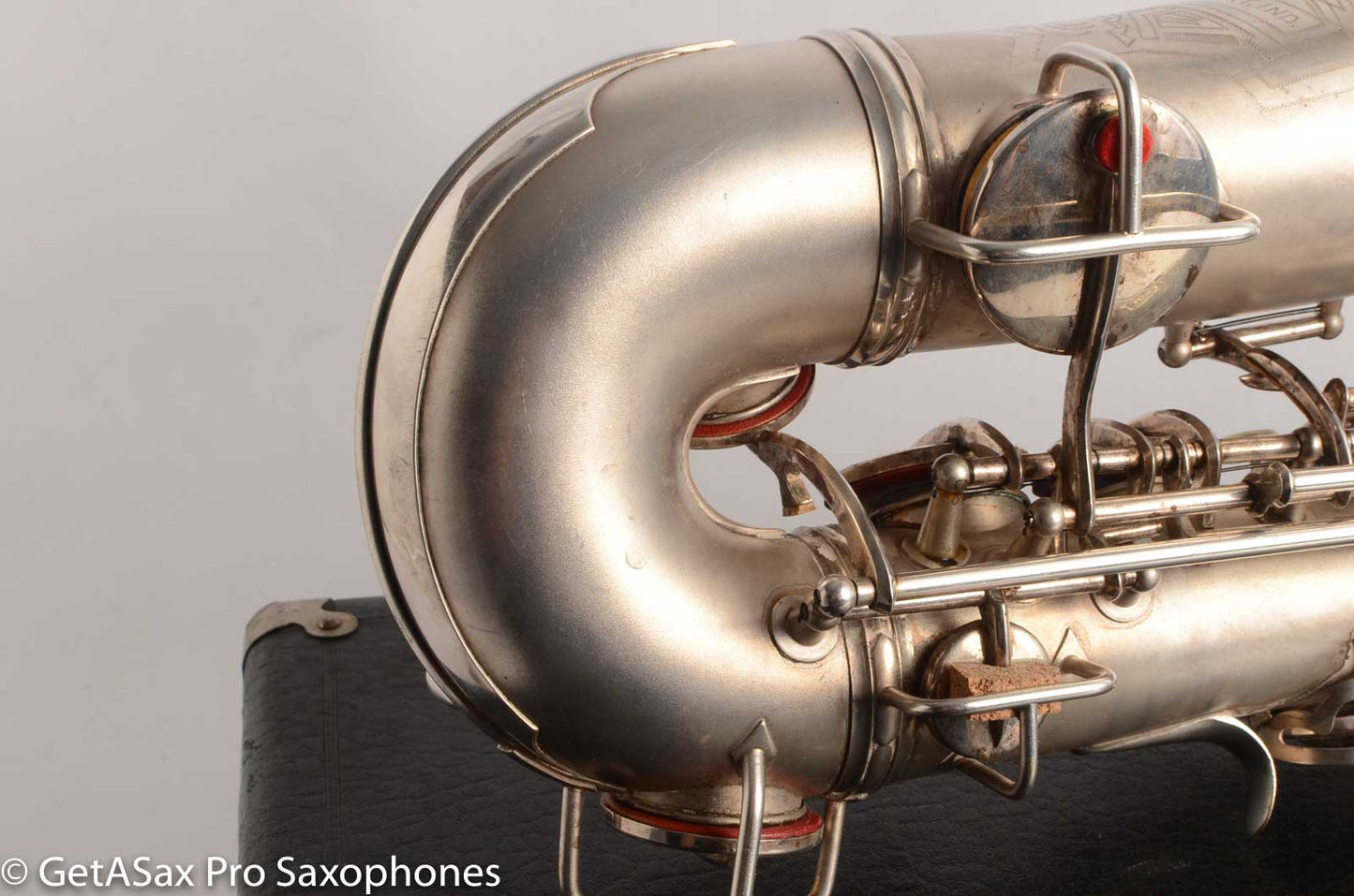 Conn 'Transitional' Art Deco-engraved Alto Original Silver, Overhauled!