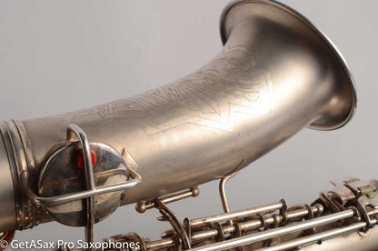 Conn 'Transitional' Art Deco-engraved Alto Original Silver, Overhauled!