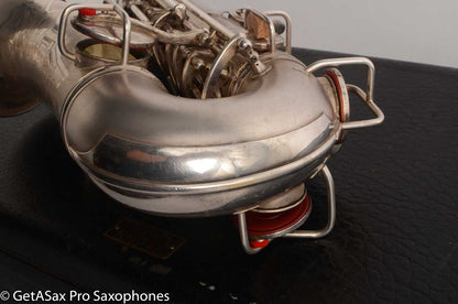 Conn 'Transitional' Art Deco-engraved Alto Original Silver, Overhauled!