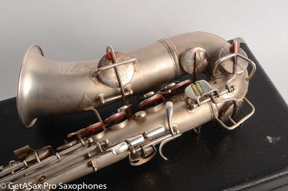 Conn 'Transitional' Art Deco-engraved Alto Original Silver, Overhauled!