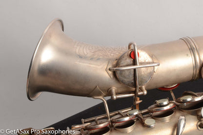 Conn 'Transitional' Art Deco-engraved Alto Original Silver, Overhauled!