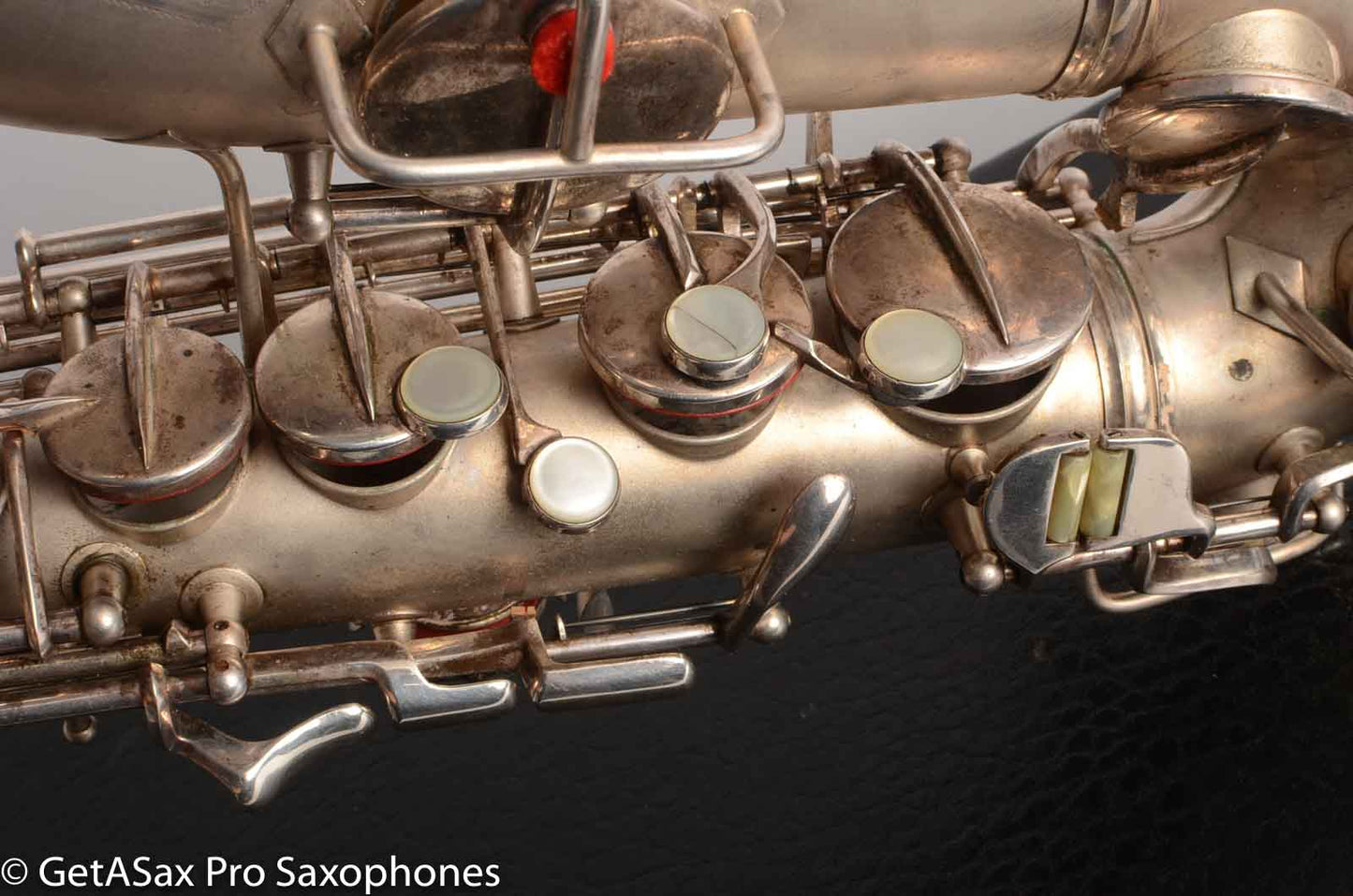 Conn 'Transitional' Art Deco-engraved Alto Original Silver, Overhauled!