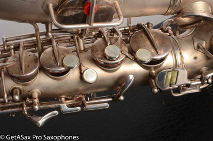 Conn 'Transitional' Art Deco-engraved Alto Original Silver, Overhauled!