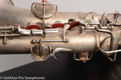 Conn 'Transitional' Art Deco-engraved Alto Original Silver, Overhauled!