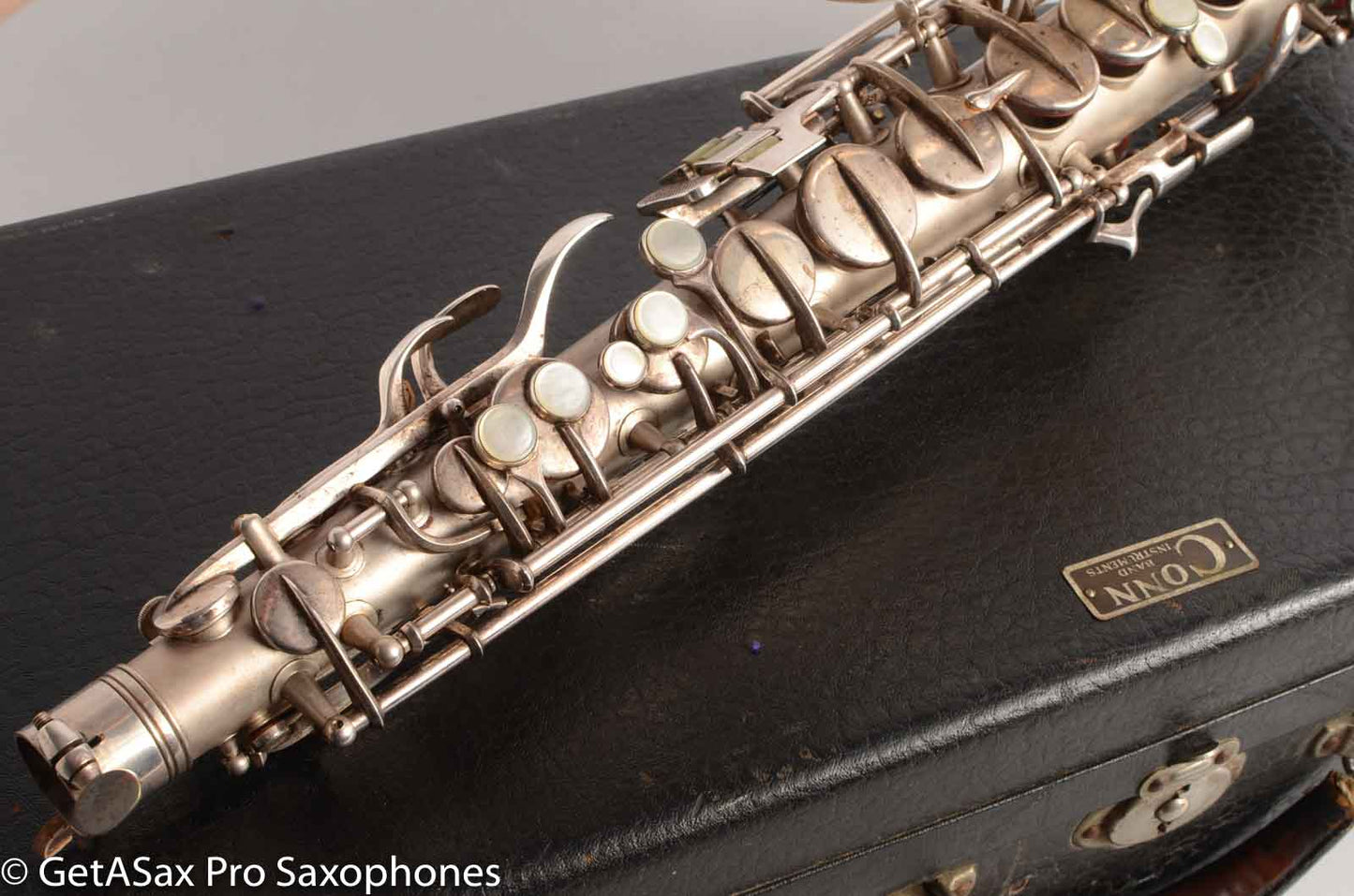 Conn 'Transitional' Art Deco-engraved Alto Original Silver, Overhauled!