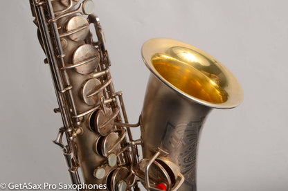 Conn 'Transitional' Art Deco-engraved Alto Original Silver, Overhauled!