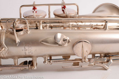 Conn 6M/NWII Transitional Alto Beautiful Original Silver Plate 248633