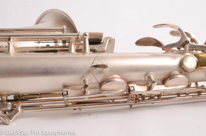 Conn 6M/NWII Transitional Alto Beautiful Original Silver Plate 248633