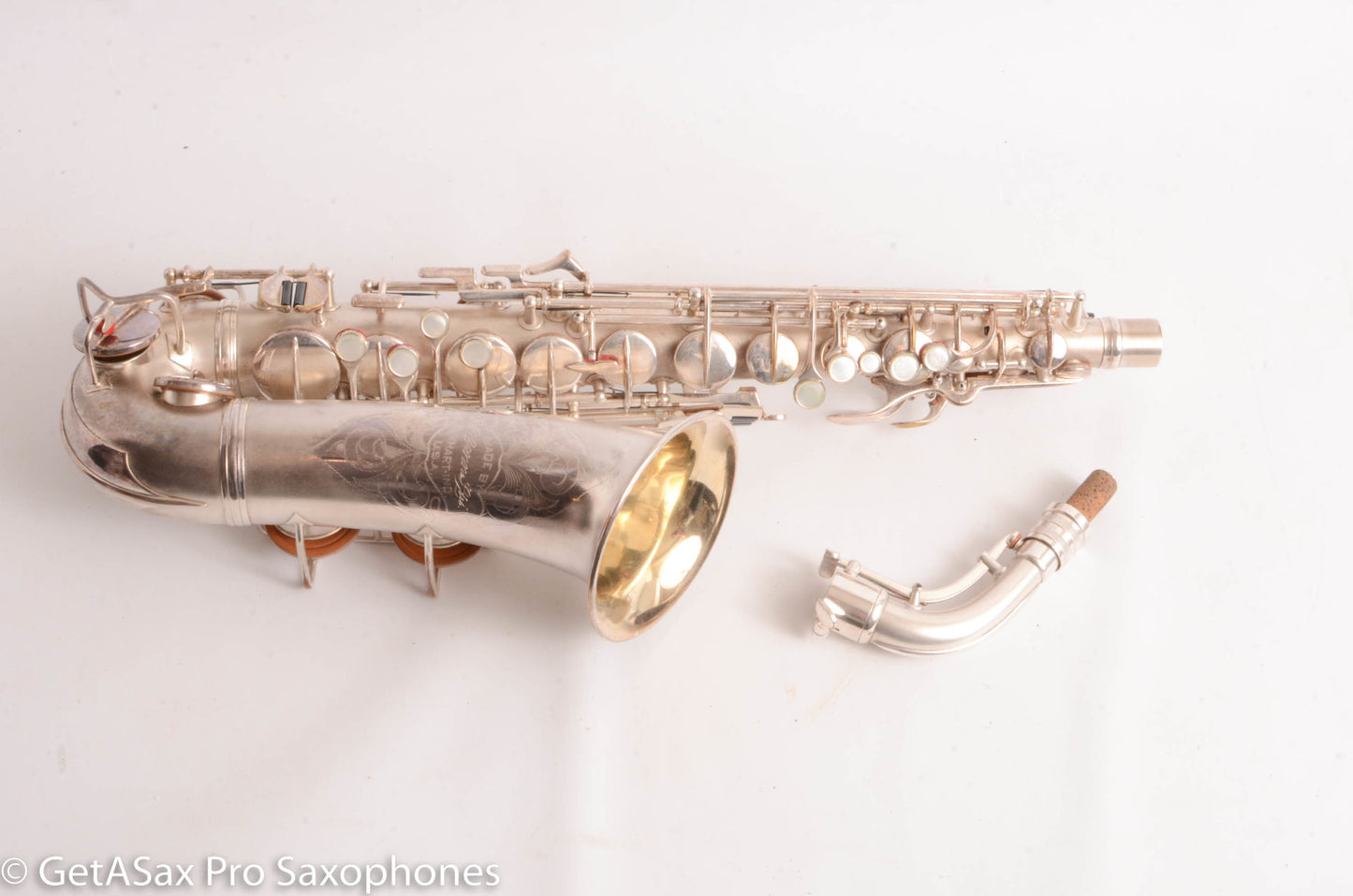 Conn 6M/NWII Transitional Alto Beautiful Original Silver Plate 248633