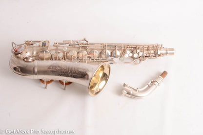Conn 6M/NWII Transitional Alto Beautiful Original Silver Plate 248633