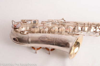Conn 6M/NWII Transitional Alto Beautiful Original Silver Plate 248633