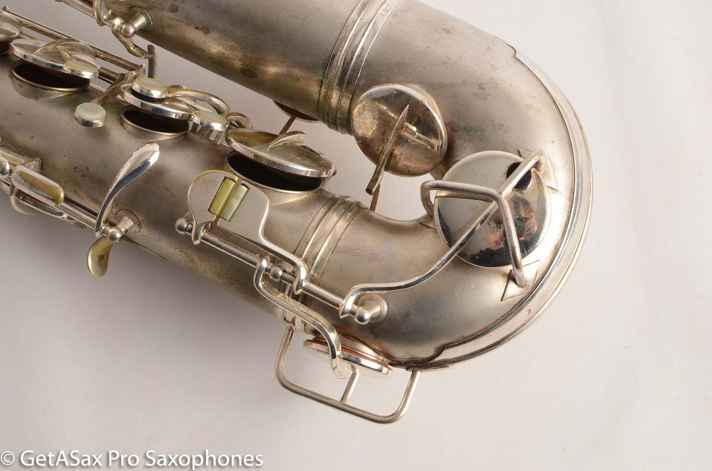 Conn 10M Transitional Tenor Saxophone 250009 Art Deco Silver Plate Recent Overhaul Outstanding!