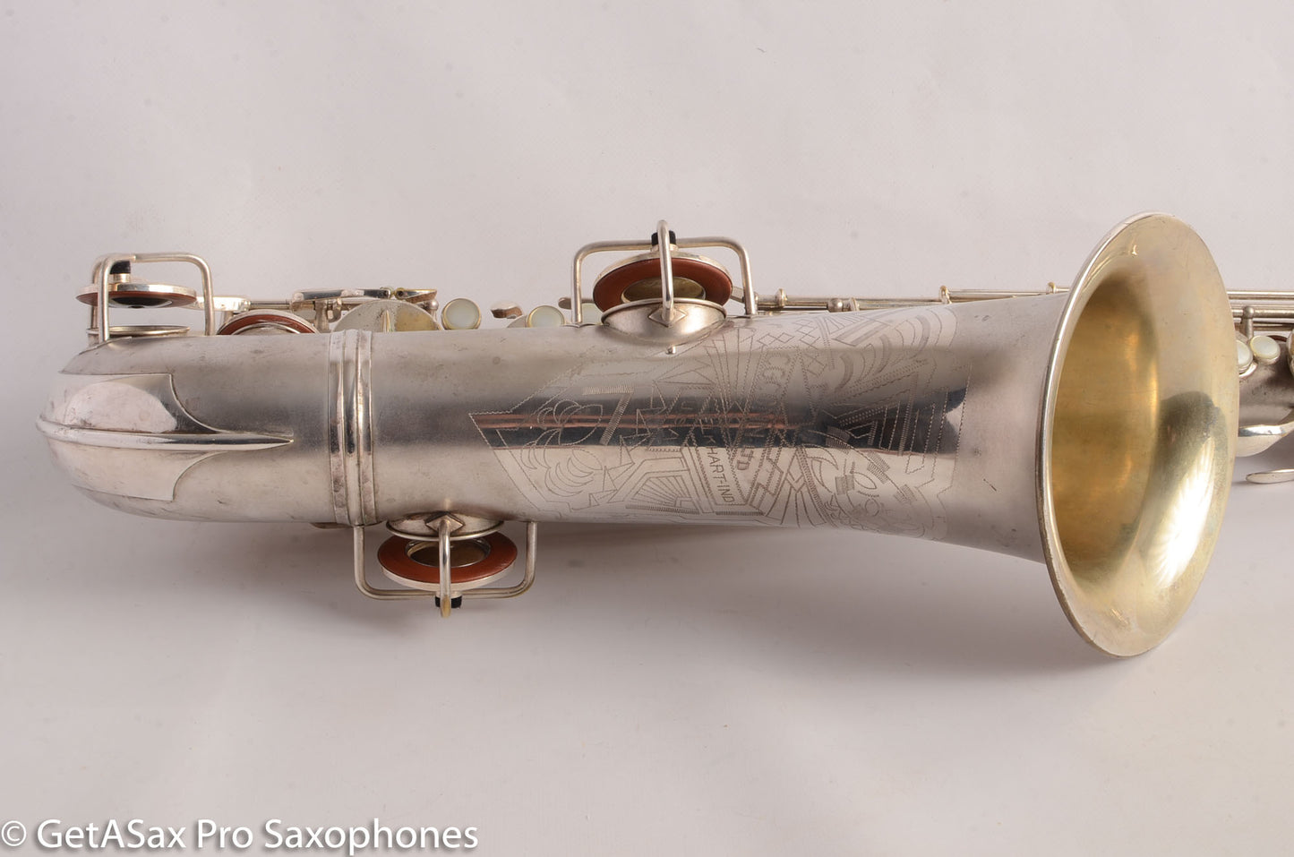 Conn 10M Transitional Tenor Saxophone 250009 Art Deco Silver Plate Recent Overhaul Outstanding!