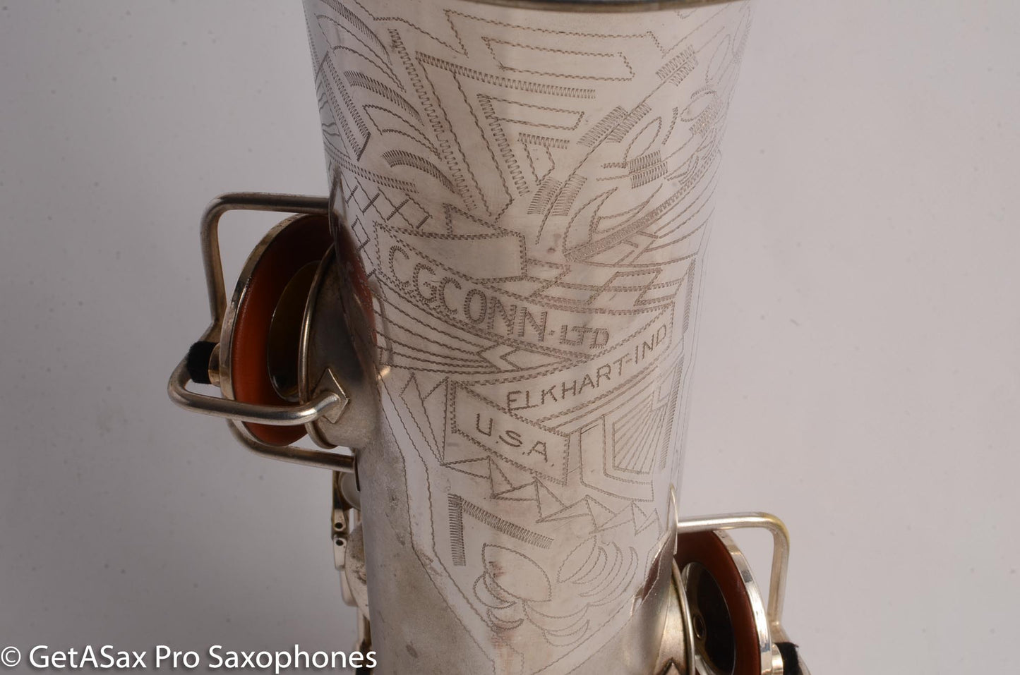 Conn 10M Transitional Tenor Saxophone 250009 Art Deco Silver Plate Recent Overhaul Outstanding!