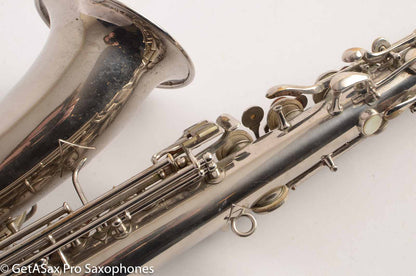 Conn New Wonder 1 C Melody Saxophone Original Nickel Plate Good Condition 70276