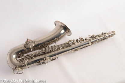 Conn New Wonder 1 C Melody Saxophone Original Nickel Plate Good Condition 70276