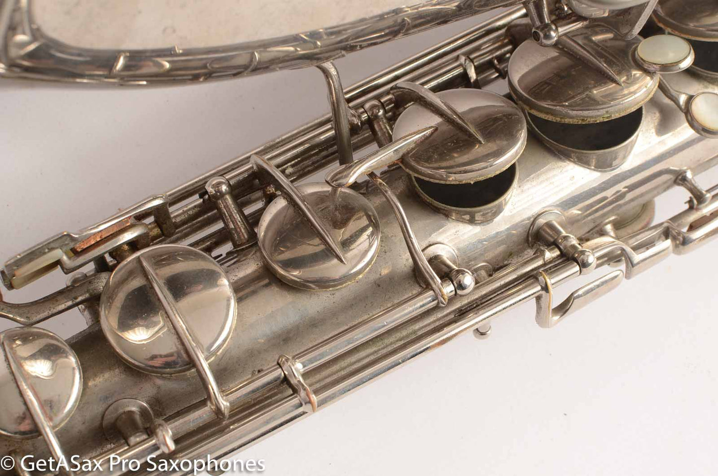 Conn New Wonder 1 C Melody Saxophone Original Nickel Plate Good Condition 70276