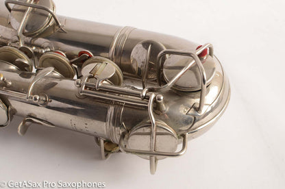 Conn New Wonder 1 C Melody Saxophone Original Nickel Plate Good Condition 70276