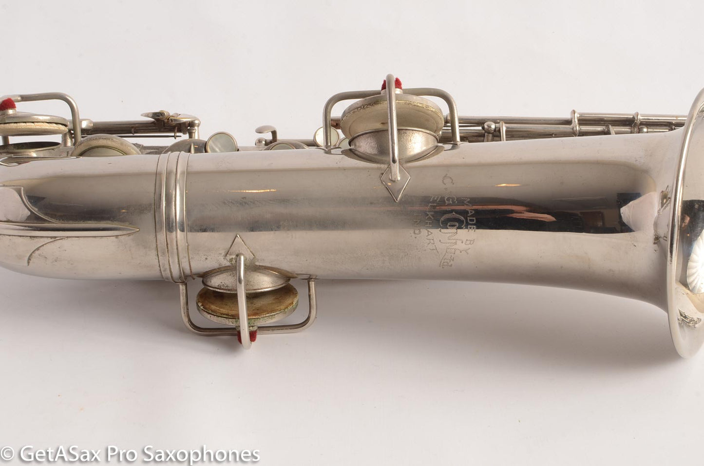 Conn New Wonder 1 C Melody Saxophone Original Nickel Plate Good Condition 70276