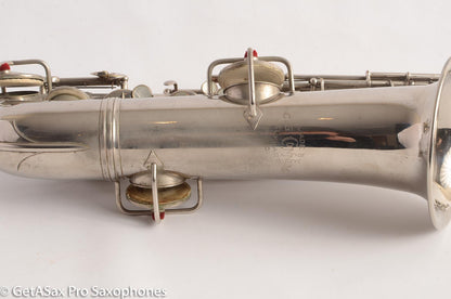 Conn New Wonder 1 C Melody Saxophone Original Nickel Plate Good Condition 70276
