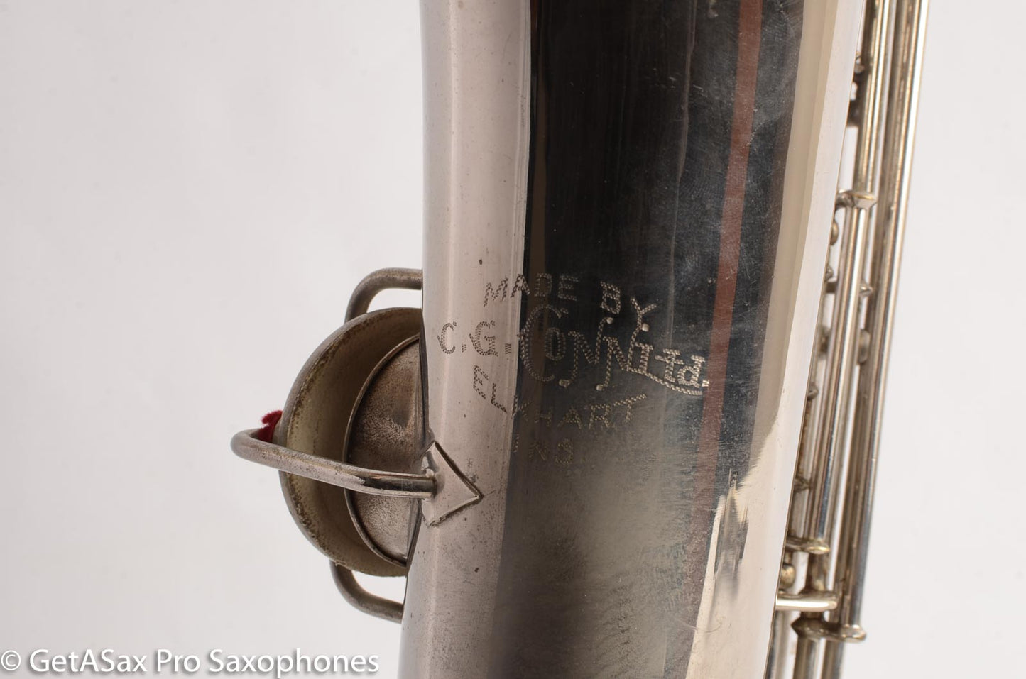 Conn New Wonder 1 C Melody Saxophone Original Nickel Plate Good Condition 70276