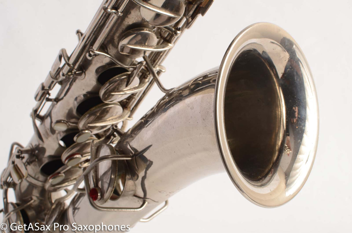 Conn New Wonder 1 C Melody Saxophone Original Nickel Plate Good Condition 70276