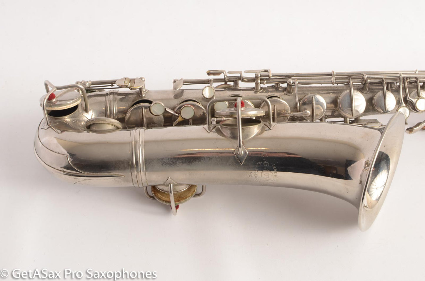 Conn New Wonder 1 C Melody Saxophone Original Nickel Plate Good Condition 70276