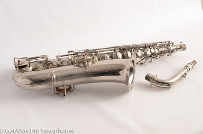 Conn New Wonder 1 C Melody Saxophone Original Nickel Plate Good Condition 70276
