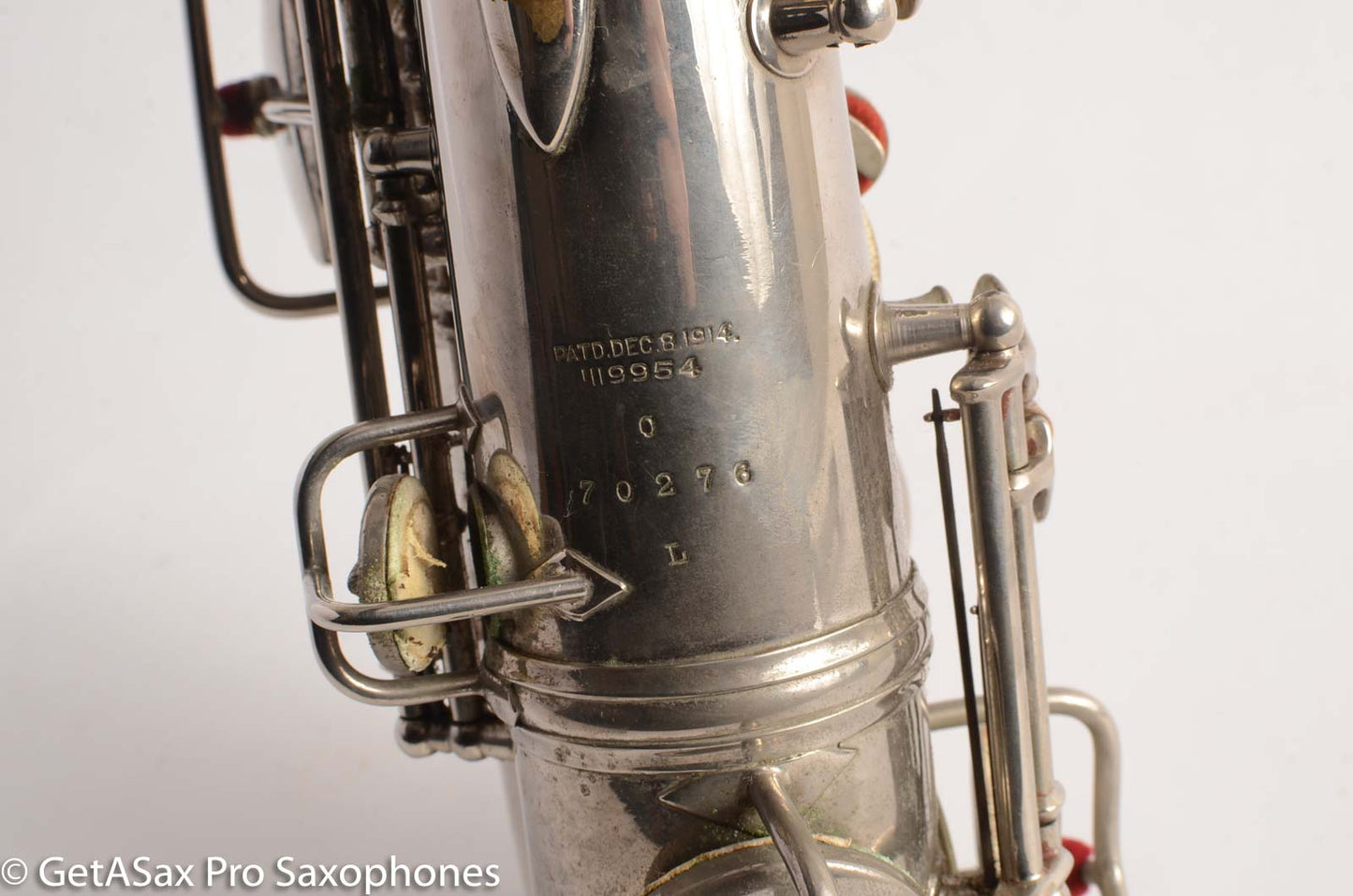 Conn New Wonder 1 C Melody Saxophone Original Nickel Plate Good Condition 70276