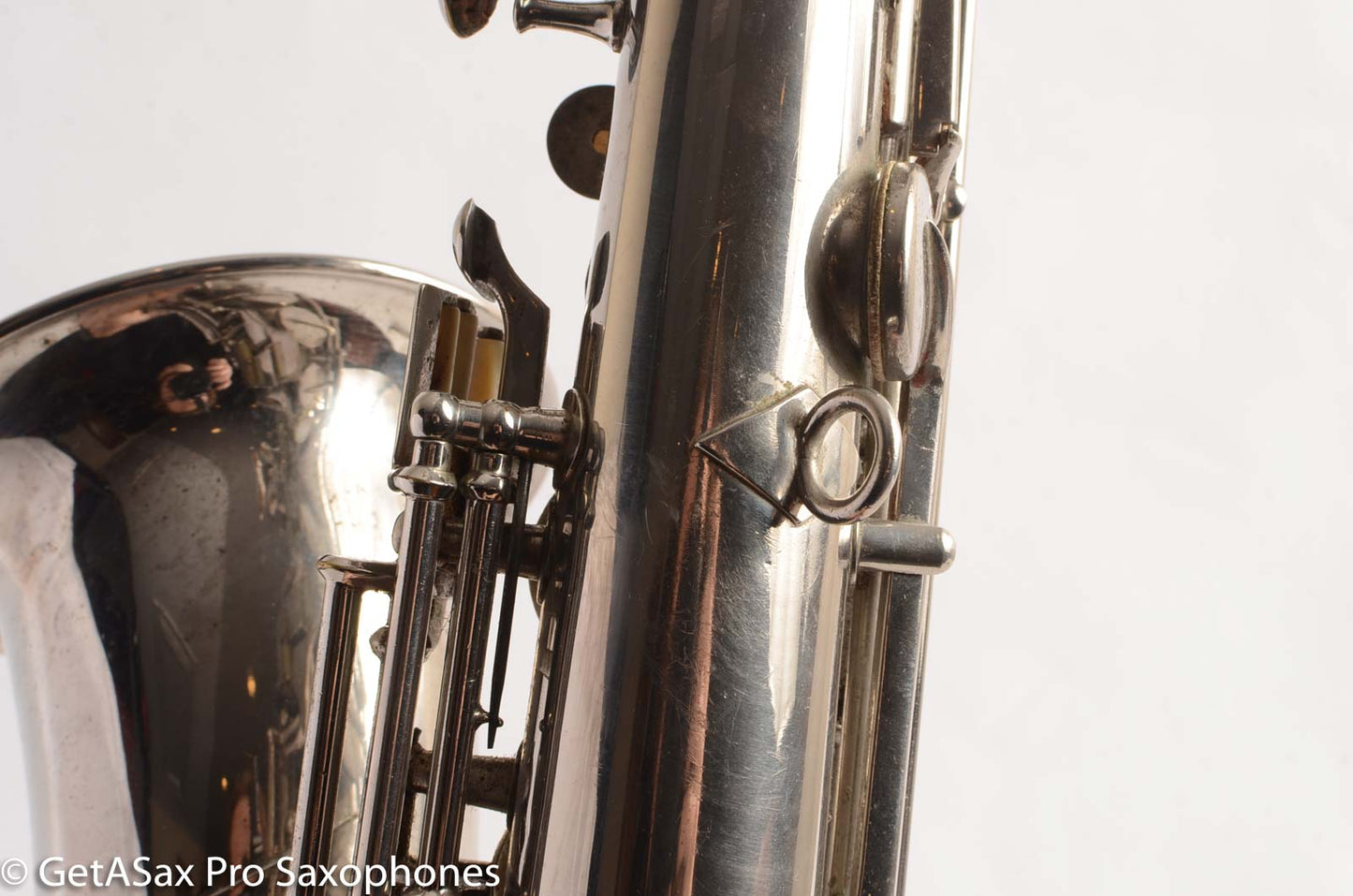 Conn New Wonder 1 C Melody Saxophone Original Nickel Plate Good Condition 70276