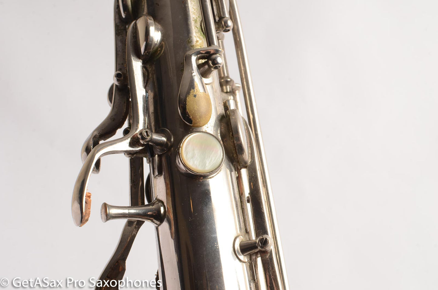 Conn New Wonder 1 C Melody Saxophone Original Nickel Plate Good Condition 70276
