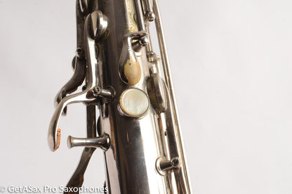 Conn New Wonder 1 C Melody Saxophone Original Nickel Plate Good Condition 70276