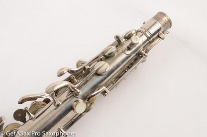 Conn New Wonder 1 C Melody Saxophone Original Nickel Plate Good Condition 70276