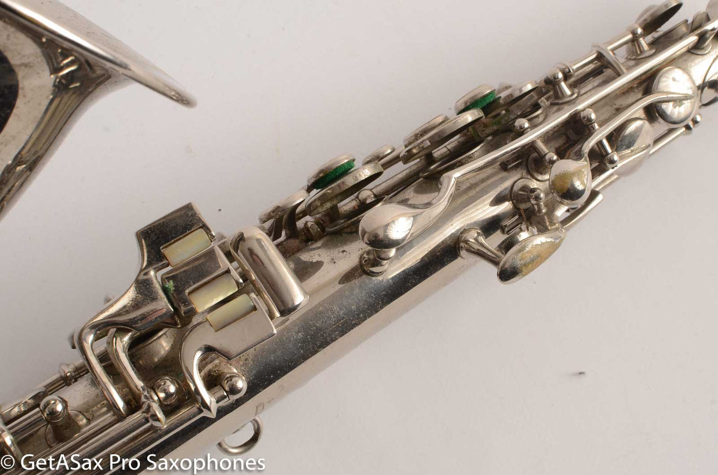 Conn New Wonder 1 C Melody Saxophone Original Nickel Plate Good Condition 124447