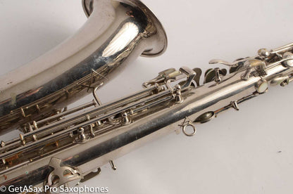 Conn New Wonder 1 C Melody Saxophone Original Nickel Plate Good Condition 124447