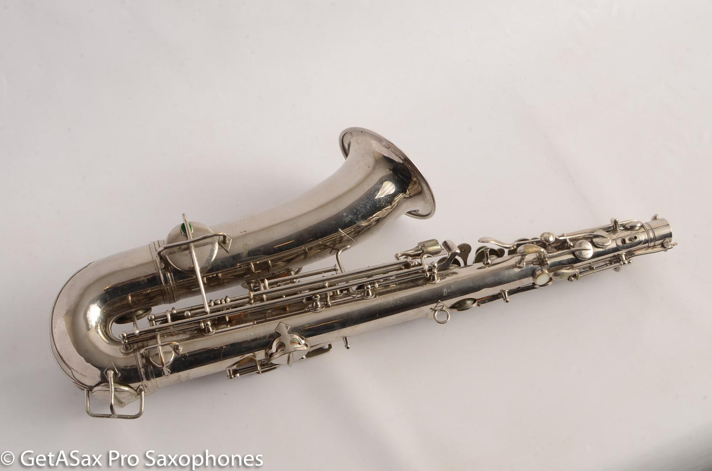 Conn New Wonder 1 C Melody Saxophone Original Nickel Plate Good Condition 124447
