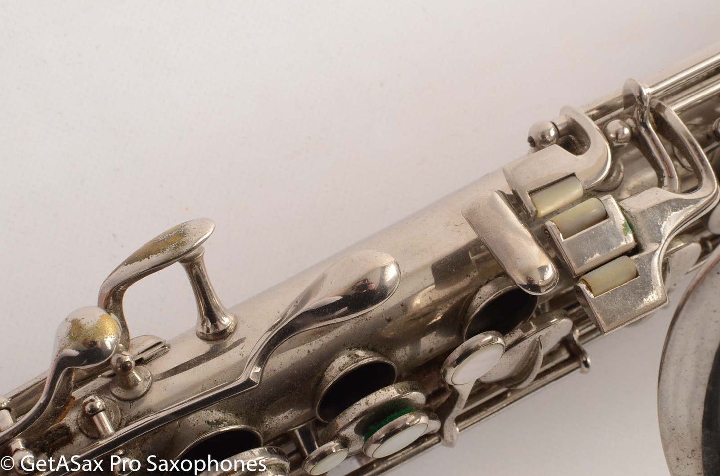 Conn New Wonder 1 C Melody Saxophone Original Nickel Plate Good Condition 124447