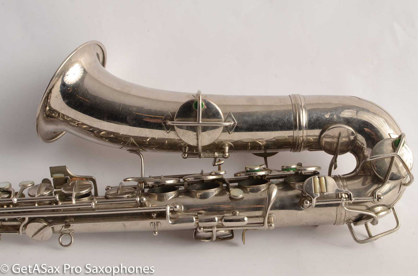 Conn New Wonder 1 C Melody Saxophone Original Nickel Plate Good Condition 124447