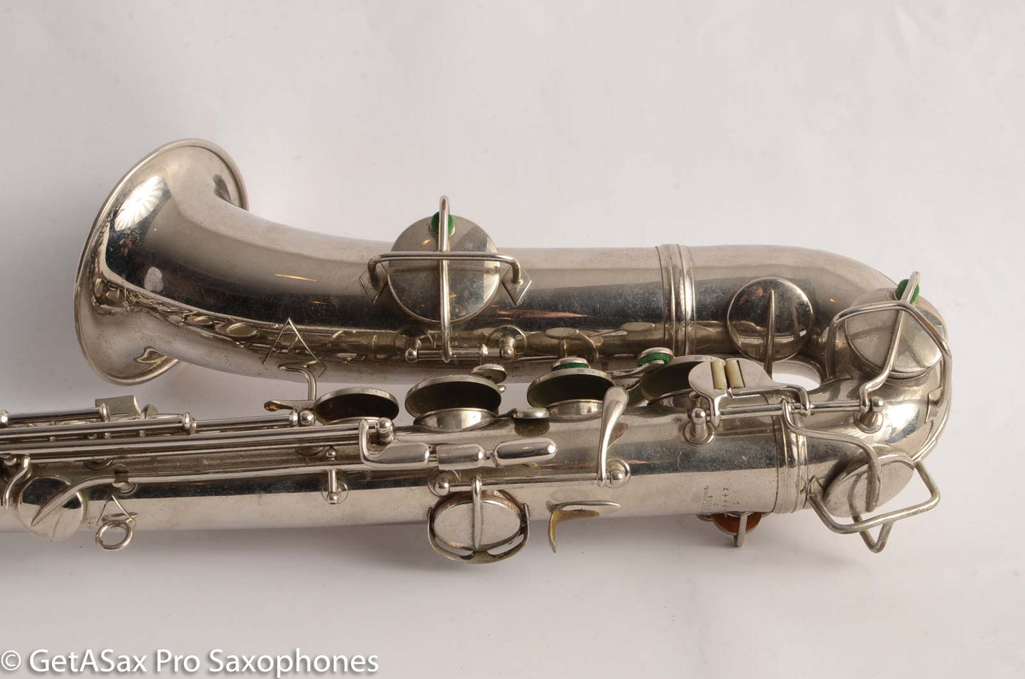 Conn New Wonder 1 C Melody Saxophone Original Nickel Plate Good Condition 124447