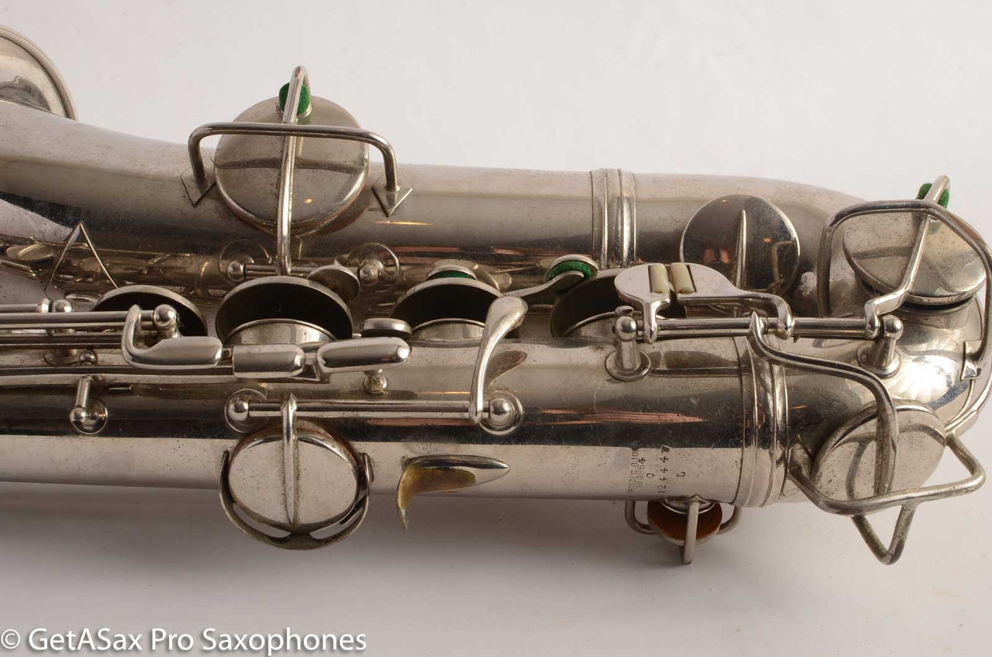 Conn New Wonder 1 C Melody Saxophone Original Nickel Plate Good Condition 124447