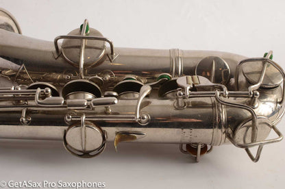 Conn New Wonder 1 C Melody Saxophone Original Nickel Plate Good Condition 124447