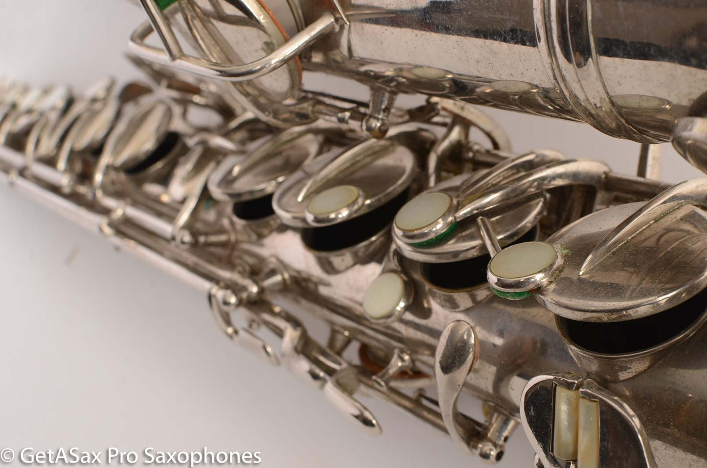 Conn New Wonder 1 C Melody Saxophone Original Nickel Plate Good Condition 124447