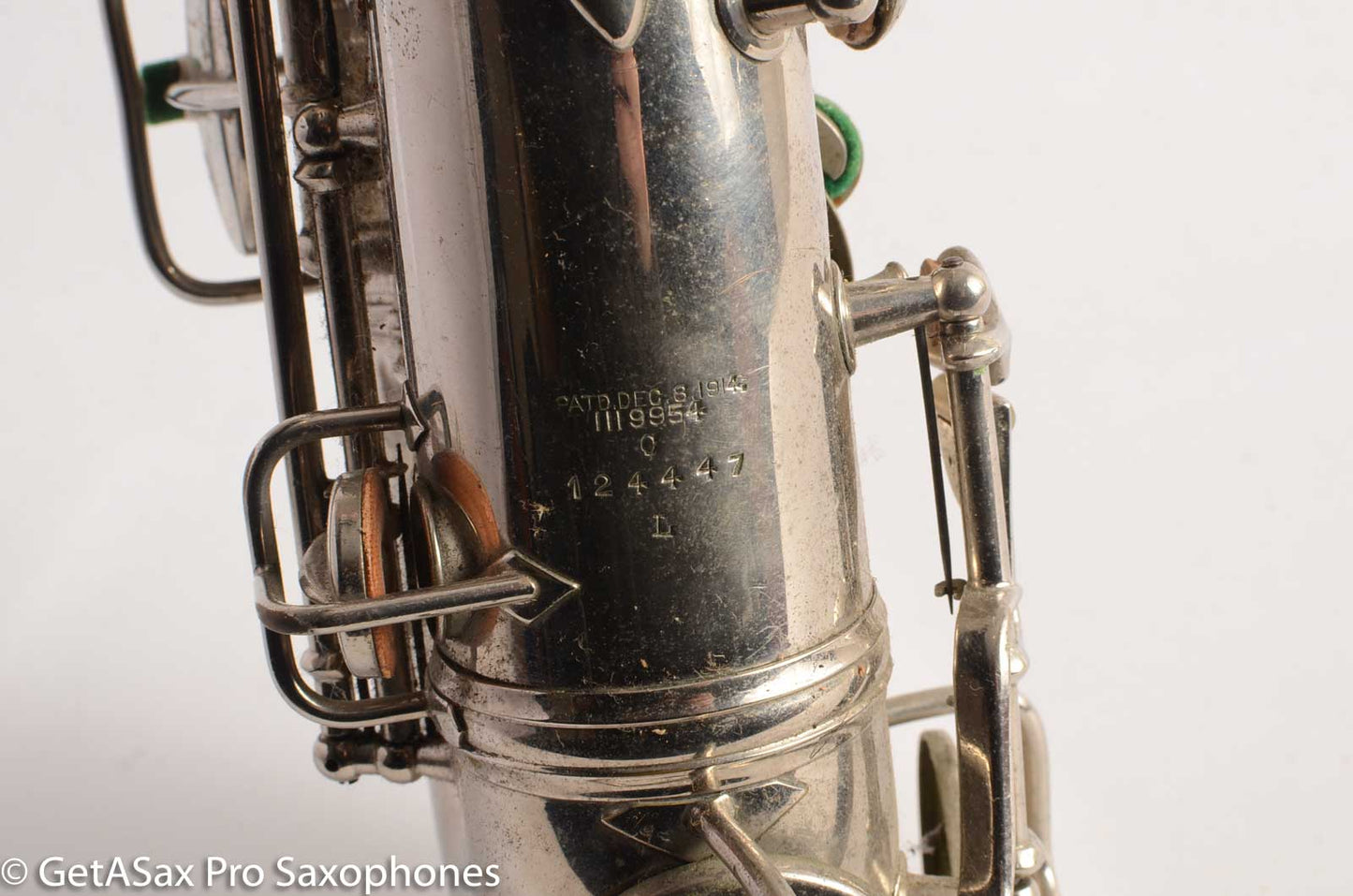 Conn New Wonder 1 C Melody Saxophone Original Nickel Plate Good Condition 124447